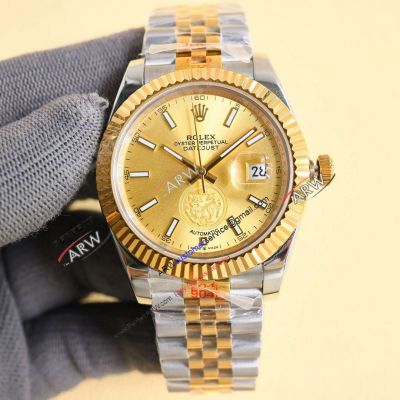 Best Copy Rolex Datejust 41 Two tone Gold Jubilee Band Citizen 8215 Watches